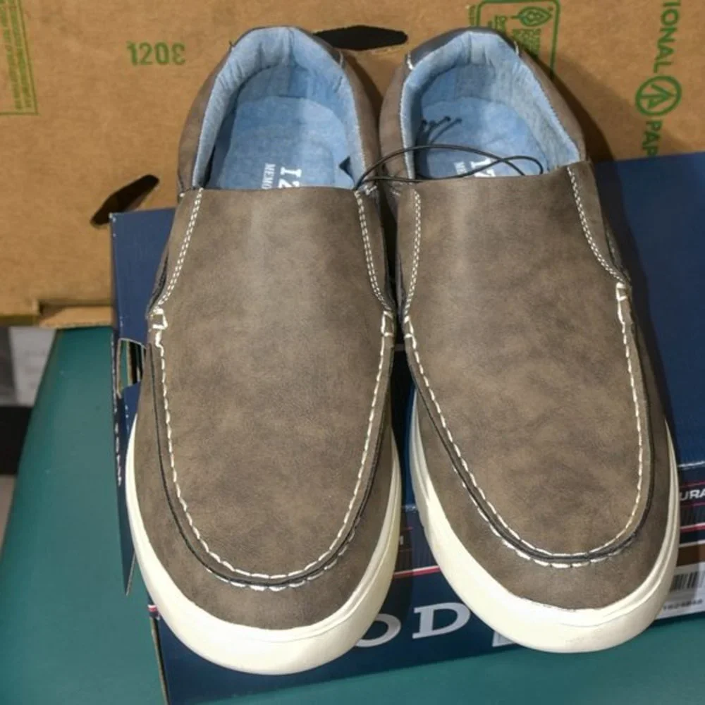 Izod Men's Slip On‎ Shoe Brown - Picture 3 of 4